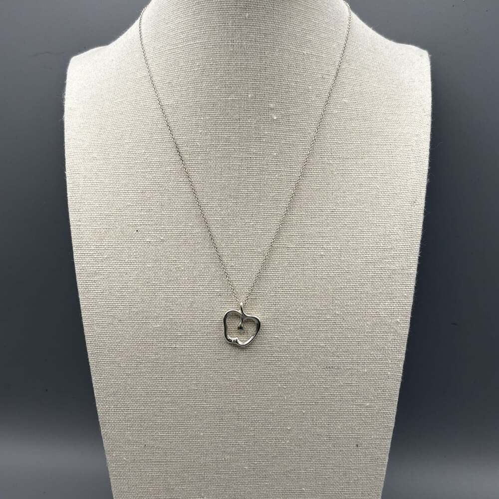 Tiffany & Co. Elsa Peretti Apple Pendant Necklace Sterling Silver 925 #2